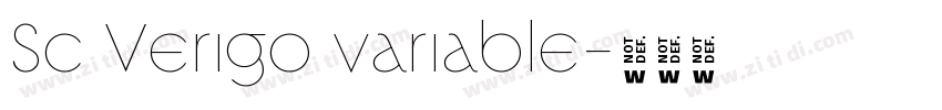 Sc Verigo variable字体转换 Sc Verigo variable字体转换